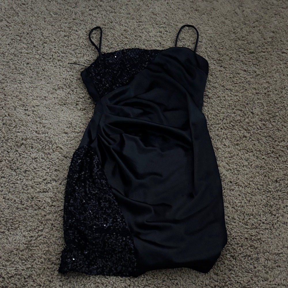 Windsor Black Sequin Mini Dress